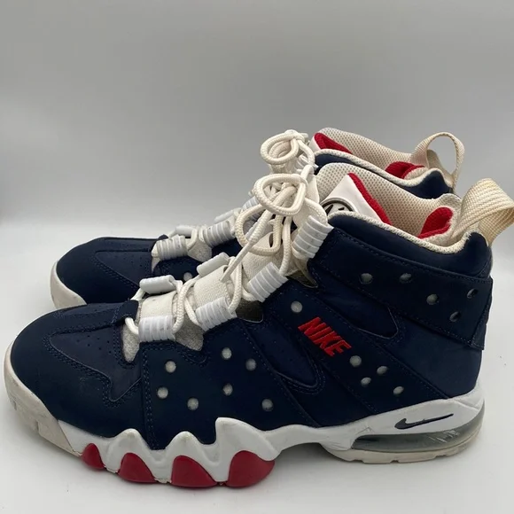 Nike Men\'s Air Max CB 94 USA Low Basketball Shoes Obsidian/ Red,Wte, Blue / Sz 8 Air Max 2 CB 94  main image 2